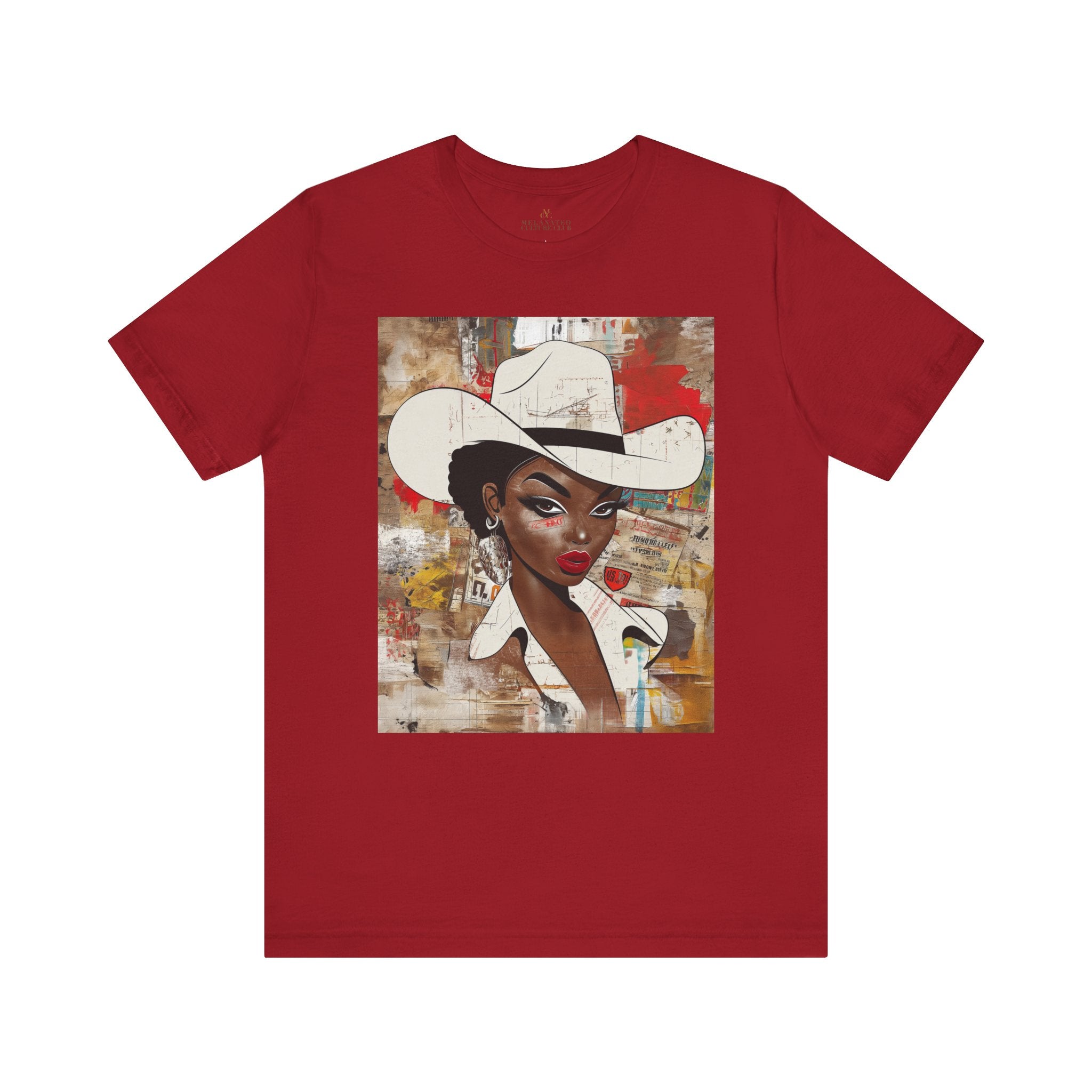 Black Cowgirl Tee Graffiti Cartoon Afrocentric Western Style Tee Brown Skin Cowgirl Tee Edgy African American Shirt Pop Art Tee