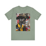Western Rugged Black Cowboy Tee featuring an edgy African American man with a cigar and whiskey. A bold Afrocentric culture shirt with pop art, graffiti, and collage-inspired design.