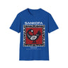 Adinka Sankofa African Tee shirt in royal blue..