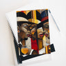Black Couples Journal featuring a Harlem retro 50s fashionista design in Bauhaus pop art style. A stylish artist sketchbook from the Ladies and Gents Collection, perfect for writing and creative expression.