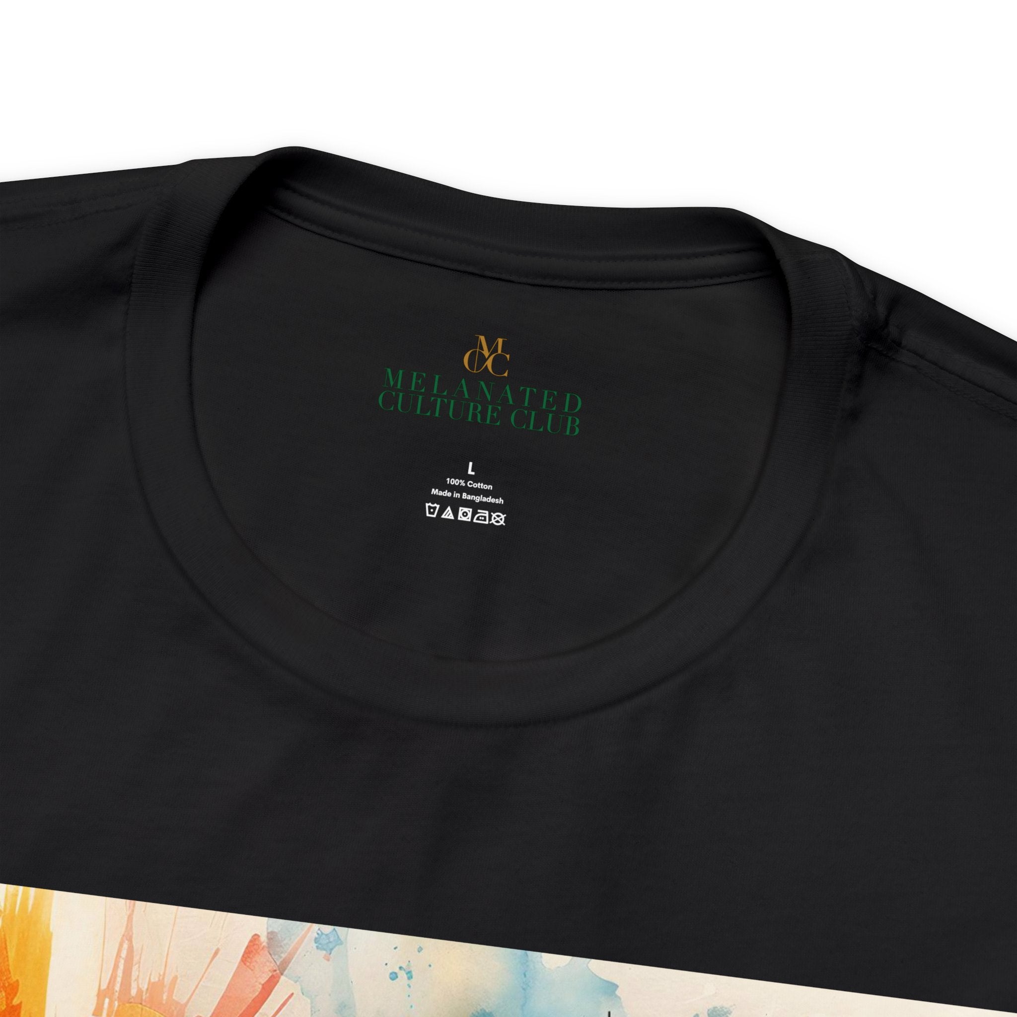 Inside logo label of tee shirt.
