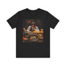 Black Male Student Tee Shirt in black.