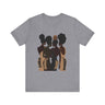 African American Women Tee Take Back Your Power Shirt in athletic grey.