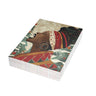 Black Woman Singer Christmas Card featuring a joyful Afrocentric holiday design of a Black woman singing, available as a single card or multipack with white envelopes.