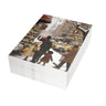 African American Family Christmas Card featuring a stylish Black family holiday shopping in New York City, Afrocentric holiday greeting card available as single or multipack with white envelopes. (50 pack)