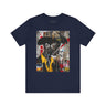 Western Rugged Black Cowboy Tee featuring an edgy African American man with a cigar and whiskey. A bold Afrocentric culture shirt with pop art, graffiti, and collage-inspired design.