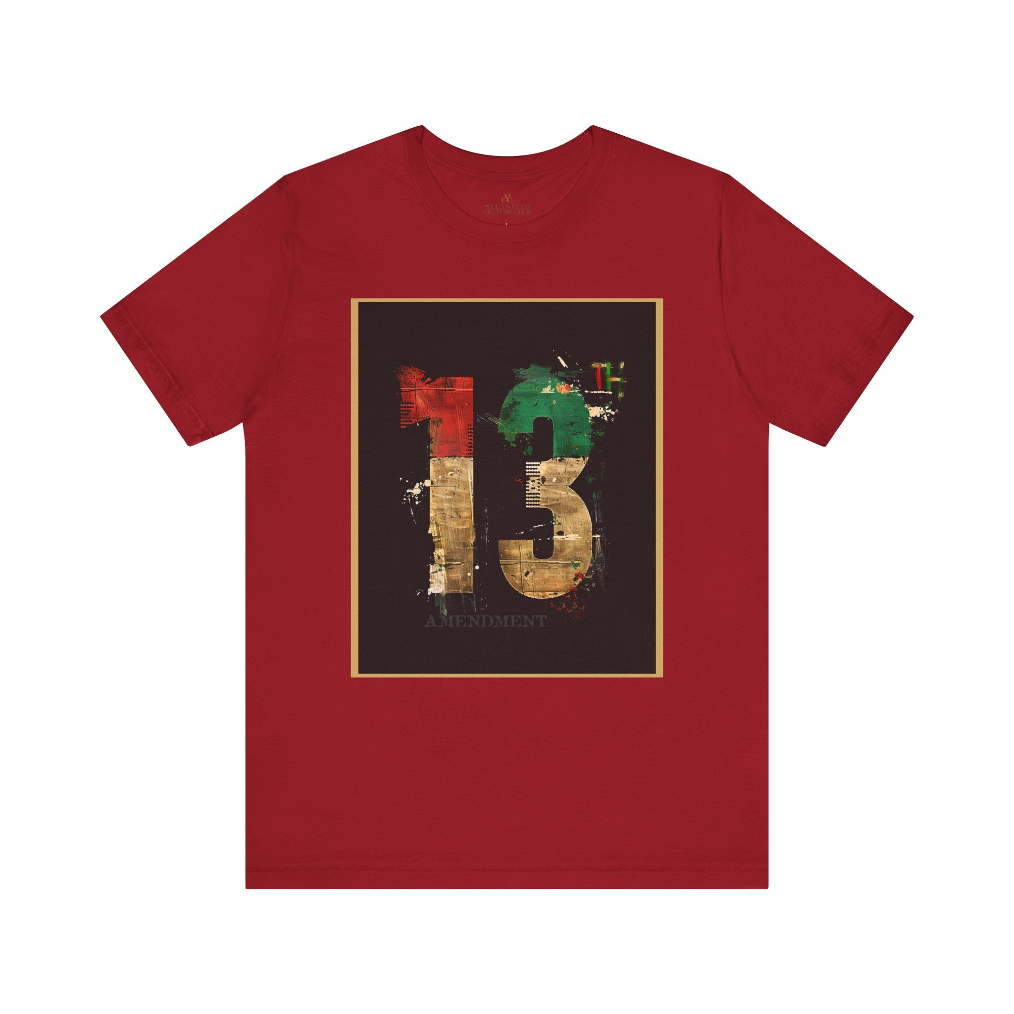 Thirteenth 13th Amendment Constitution Tee in red.