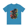 Juneteenth Tee Shirt in aqua.