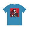 Black Woman Be the Black Cat Tee Shirt in aqua.