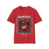 Adinka Sankofa African Tee shirt in red.