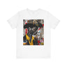 Western Rugged Black Cowboy Tee featuring an edgy African American man with a cigar and whiskey. A bold Afrocentric culture shirt with pop art, graffiti, and collage-inspired design.