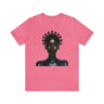Afrocentric Bantu Knots Tee in pink.