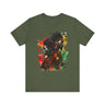 Juneteenth Tee Shirt in military green.