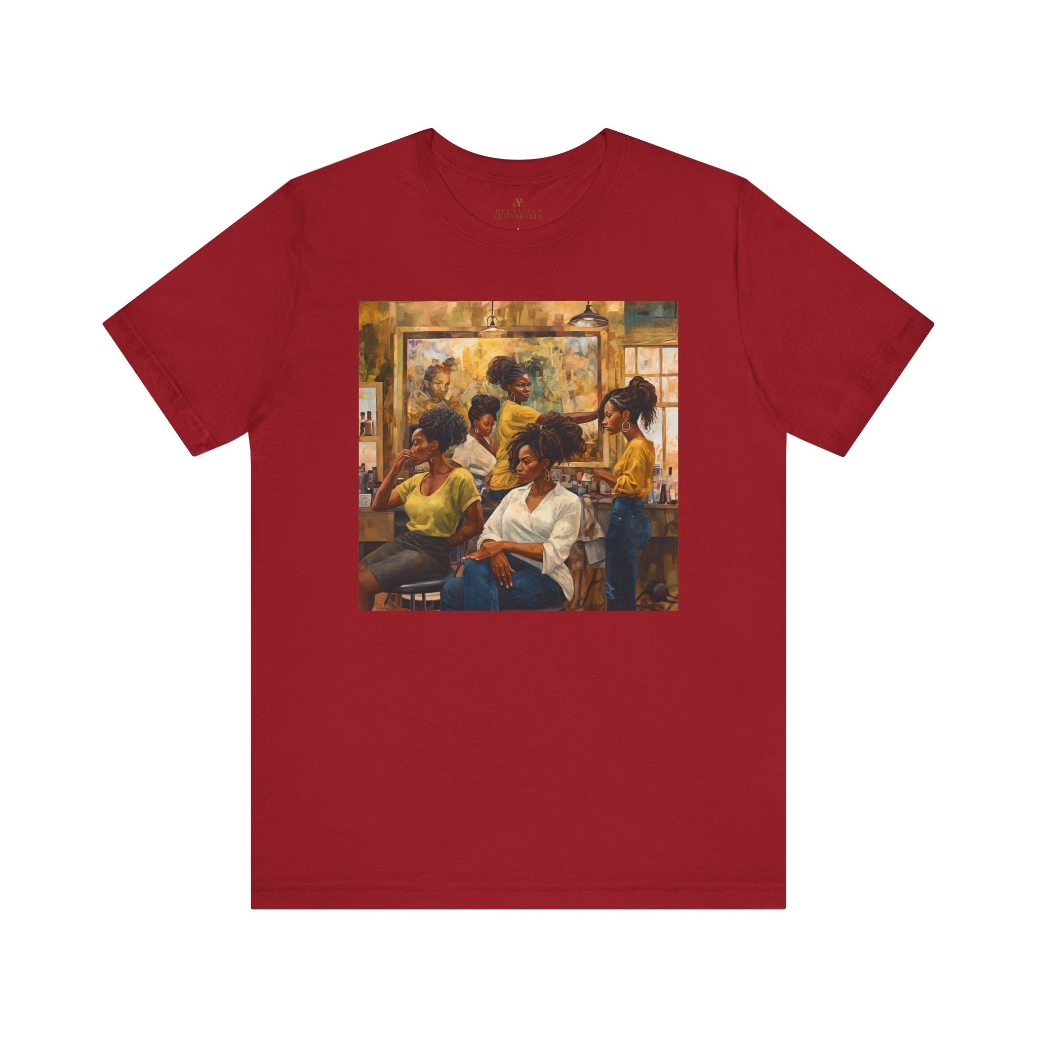 Black Beauty Shop Tee celebrating the iconic Black hair salon experience. Designed for hairstylists, beauty lovers, and those who cherish Black hair, creativity, and self-expression.