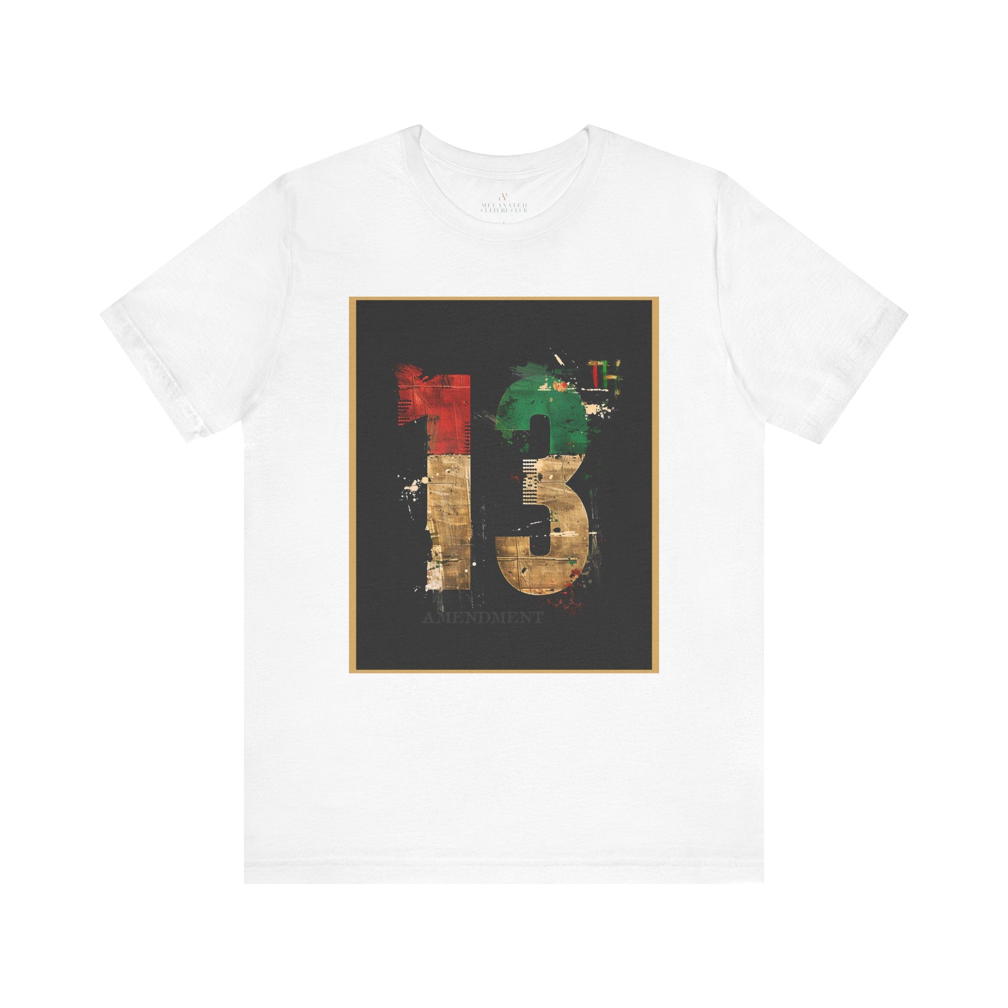 Thirteenth 13th Amendment Constitution Tee in white.