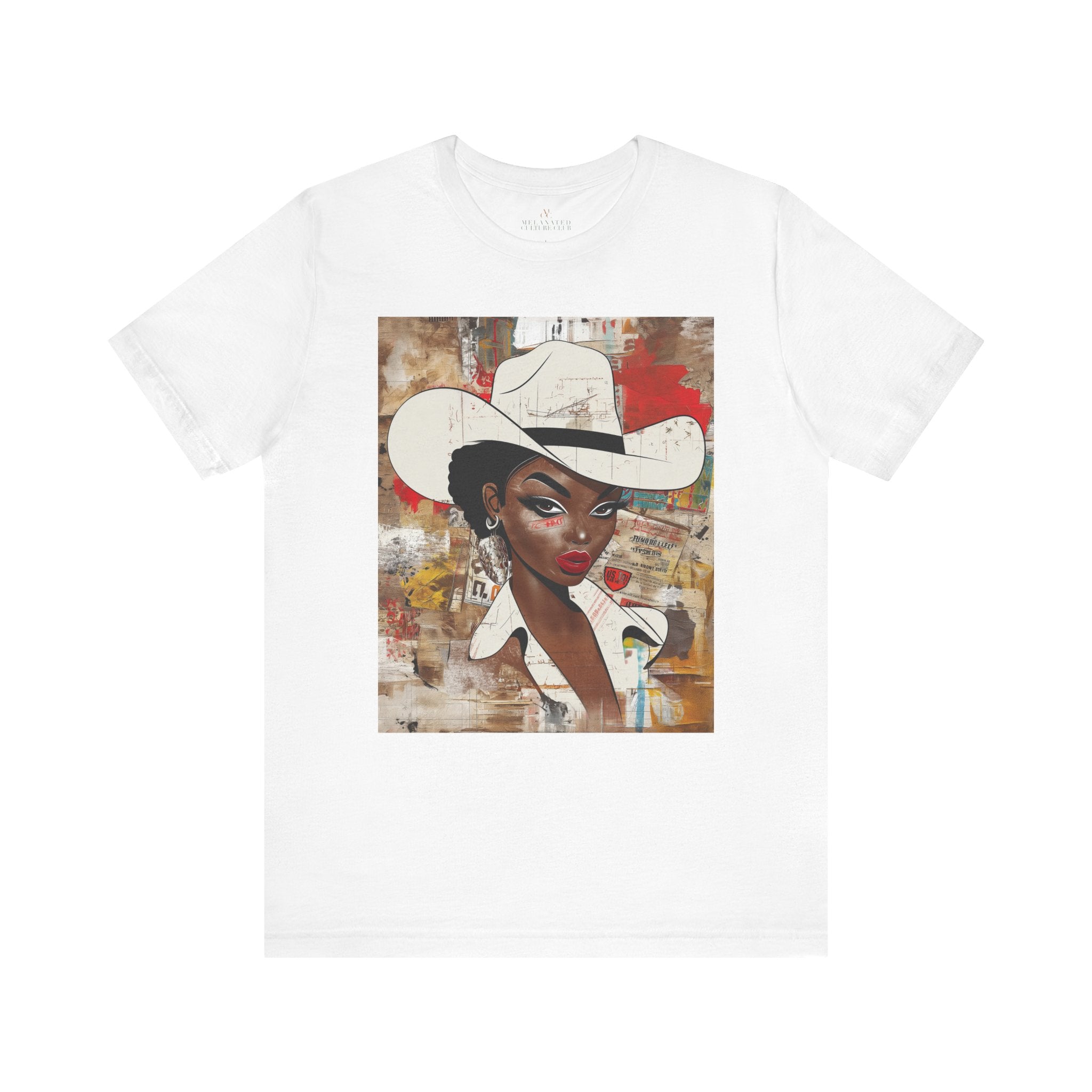 Black Cowgirl Tee Graffiti Cartoon Afrocentric Western Style Tee Brown Skin Cowgirl Tee Edgy African American Shirt Pop Art Tee