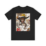 Black Cowgirl Tee featuring a cartoon-style brown skin girl in a graffiti-inspired pop art design. An edgy Afrocentric Western shirt celebrating African American culture and bold streetwear fashion.