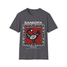 Adinka Sankofa African Tee shirt in dark grey heather.