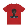 Afrocentric Bantu Knots Tee in red.