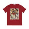 Boss Babe graphic tee featuring an abstract cartoon-style Black woman with bold yellow framed eyeglasses. The design has a vibrant, graffiti-inspired aesthetic that celebrates African American beauty, confidence, and urban art style.