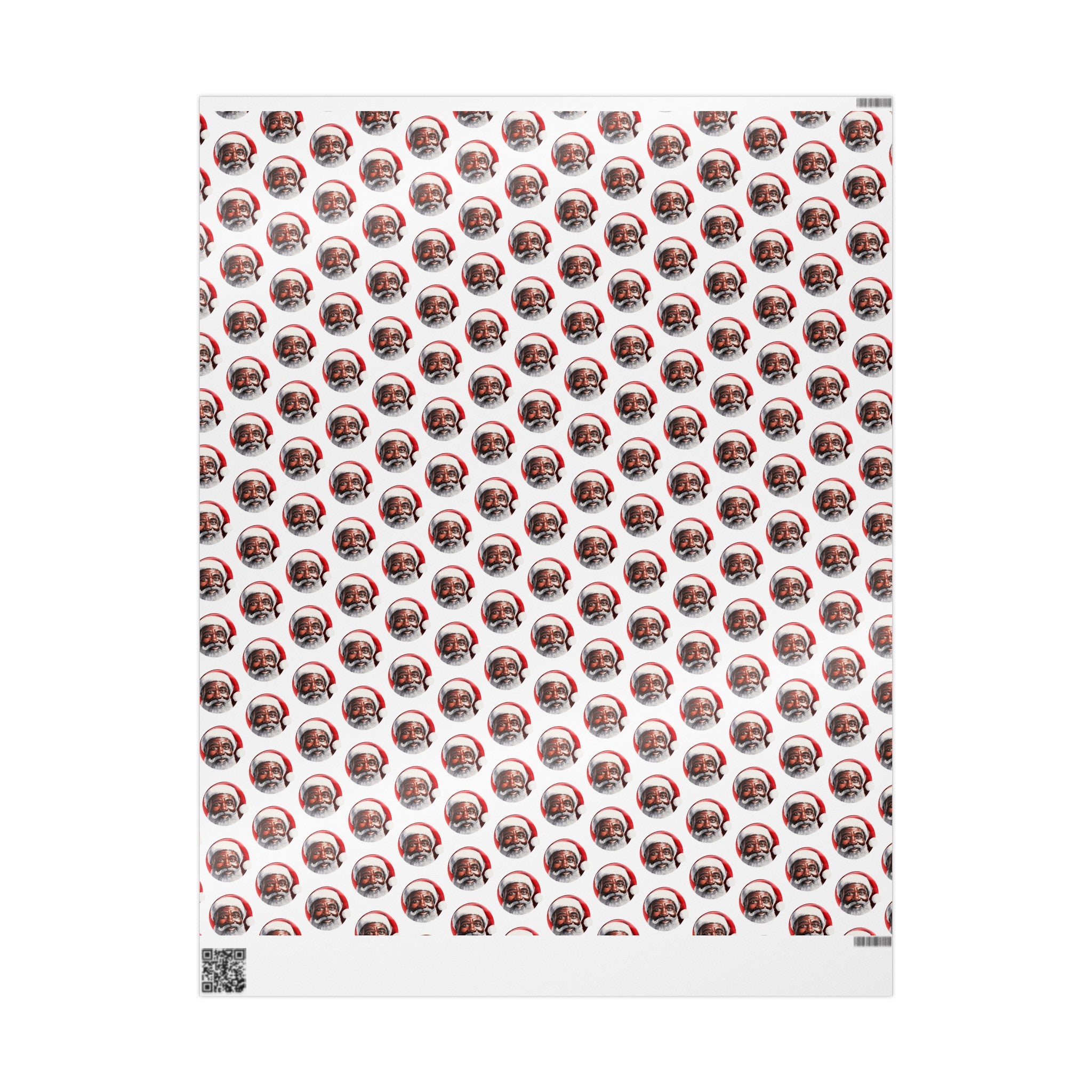 Black Santa Claus Gift Wrapping Paper.