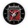 Adinkra Sankofa Wall Clock featuring the Ghanaian “Go Back and Get It” bird symbol. Afrocentric wall decor celebrating African heritage and ancestral wisdom.
