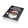 African American Santa Christmas Card – Afrocentric holiday greeting featuring a Black Santa Claus design, festive Christmas card with envelope. (30 cards)