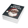 African American Santa Christmas Card – Afrocentric holiday greeting featuring a Black Santa Claus design, festive Christmas card with envelope. (50 cards)