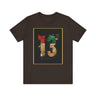Thirteenth 13th Amendment Constitution Tee in brown.