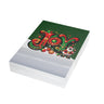 Black Santa Christmas Card featuring African American Santa Claus with the word “JOY,” Afrocentric holiday greeting card available as single or multipack with envelopes. (30 cards)