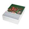 Black Santa Christmas Card featuring African American Santa Claus with the word “JOY,” Afrocentric holiday greeting card available as single or multipack with envelopes. (50 cards)