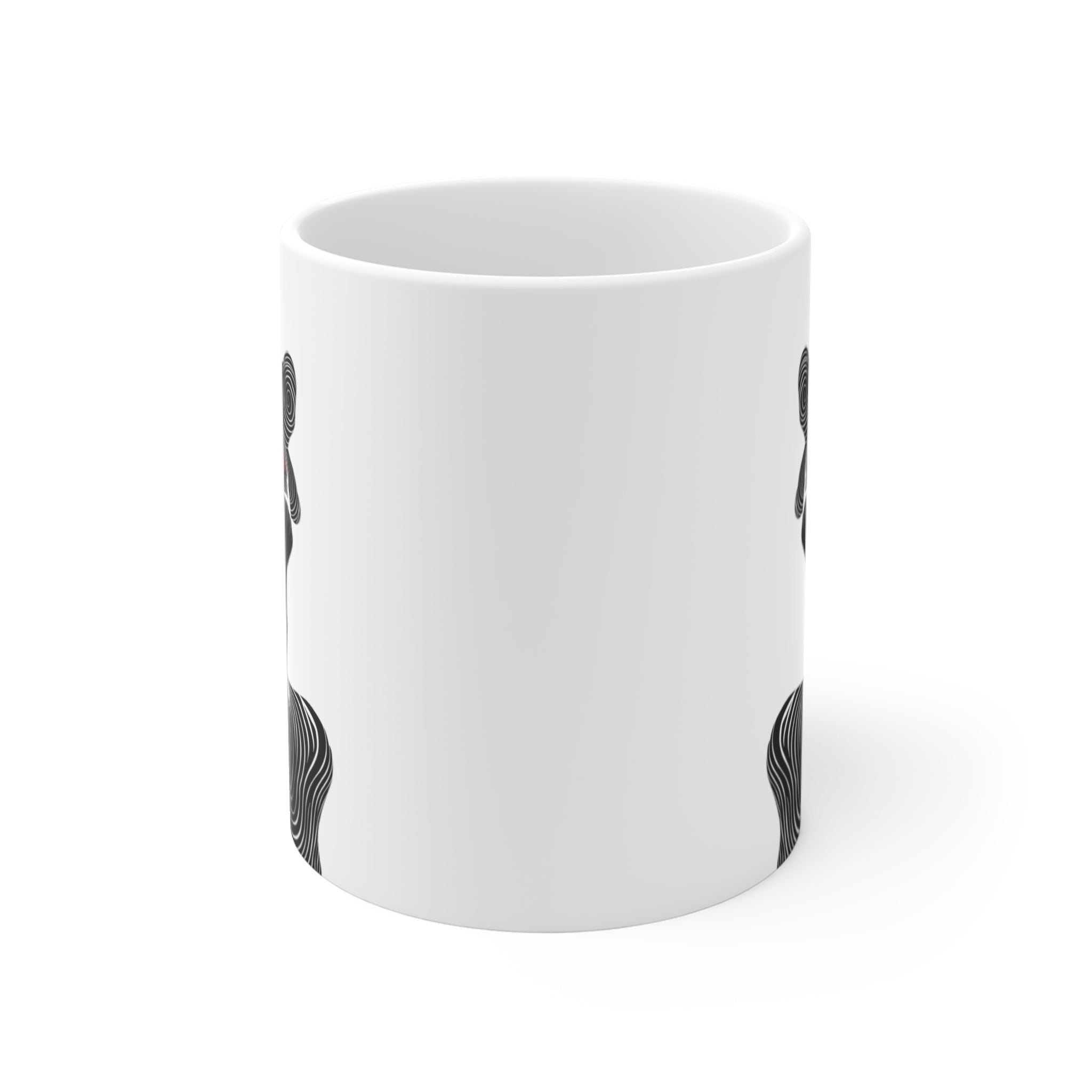 Front view of Bantu Knots Coffee Mug.