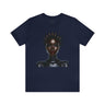Afrocentric Bantu Knots Tee in navy.