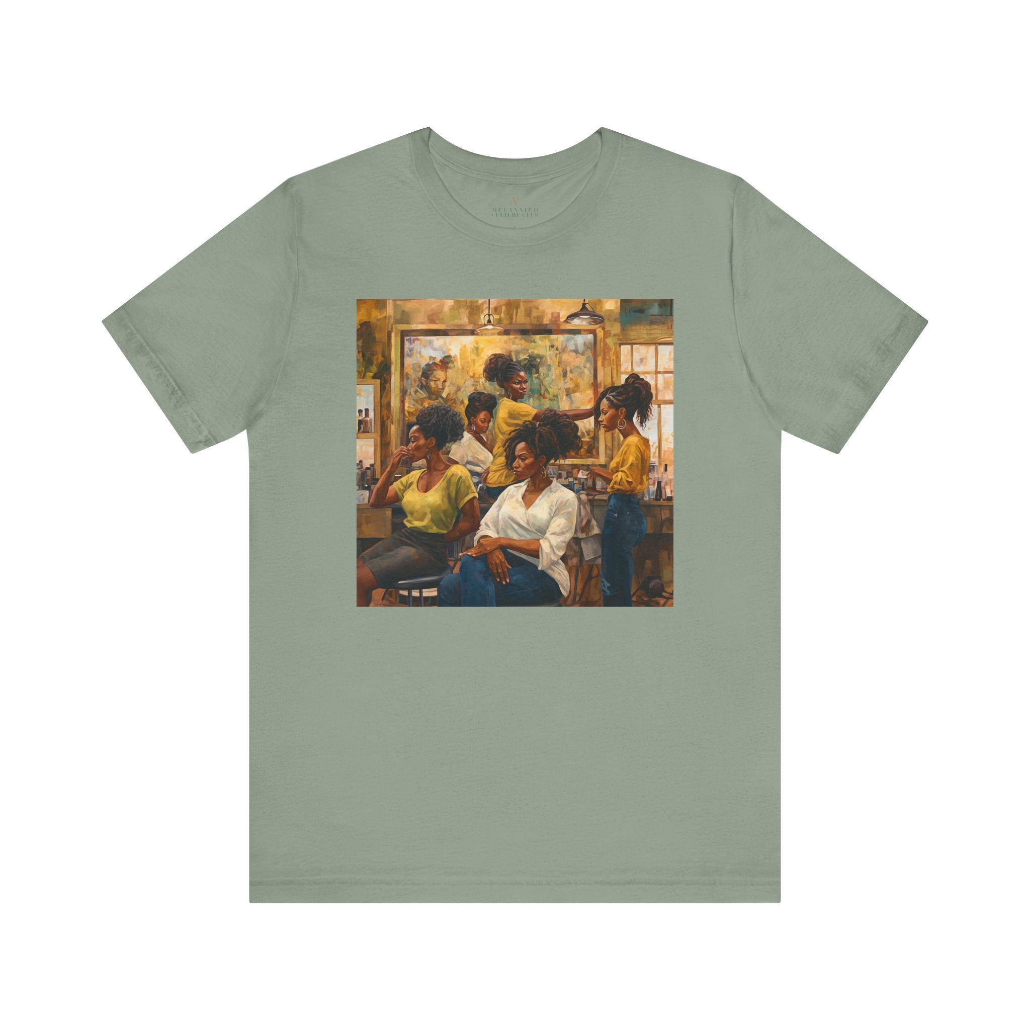 Black Beauty Shop Tee celebrating the iconic Black hair salon experience. Designed for hairstylists, beauty lovers, and those who cherish Black hair, creativity, and self-expression.