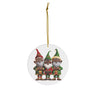 Black Santa Elves Helpers Christmas Ornament