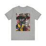 Western Rugged Black Cowboy Tee featuring an edgy African American man with a cigar and whiskey. A bold Afrocentric culture shirt with pop art, graffiti, and collage-inspired design.