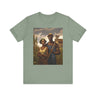African American Gothic Farmer Tee Shirt in sage.