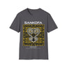 Adinka Sankofa African Tee Shirt in grey.