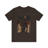 African American Women Tee Take Back Your Power Shirt in brown.