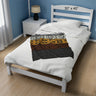 30"x40" African Print Velveteen Blanket.
