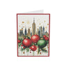 Christmas Cards New York City Manhattan Skyline Theme - Single or Multiples with White Envelopes - Style 03