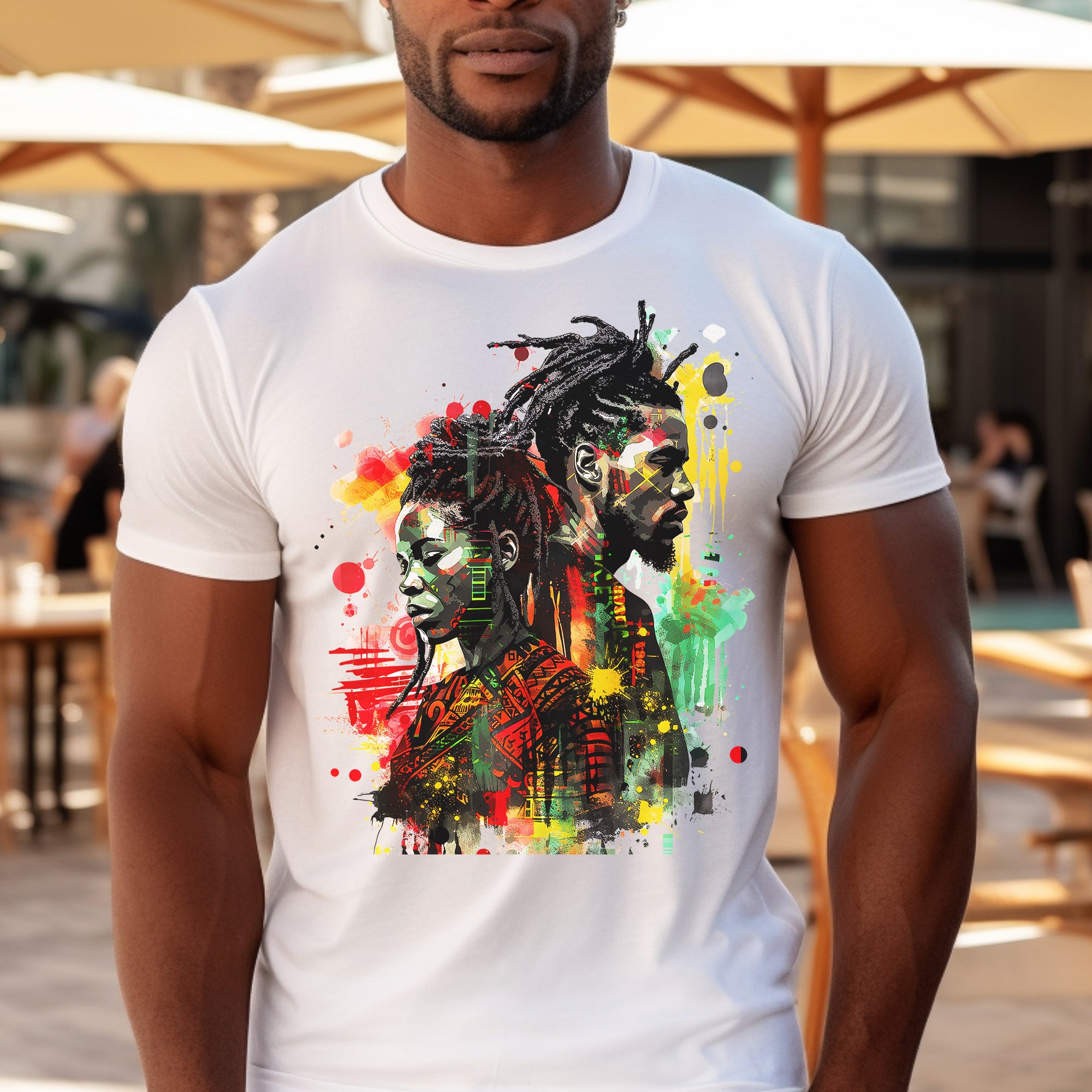Juneteenth Tee Shirt in white.