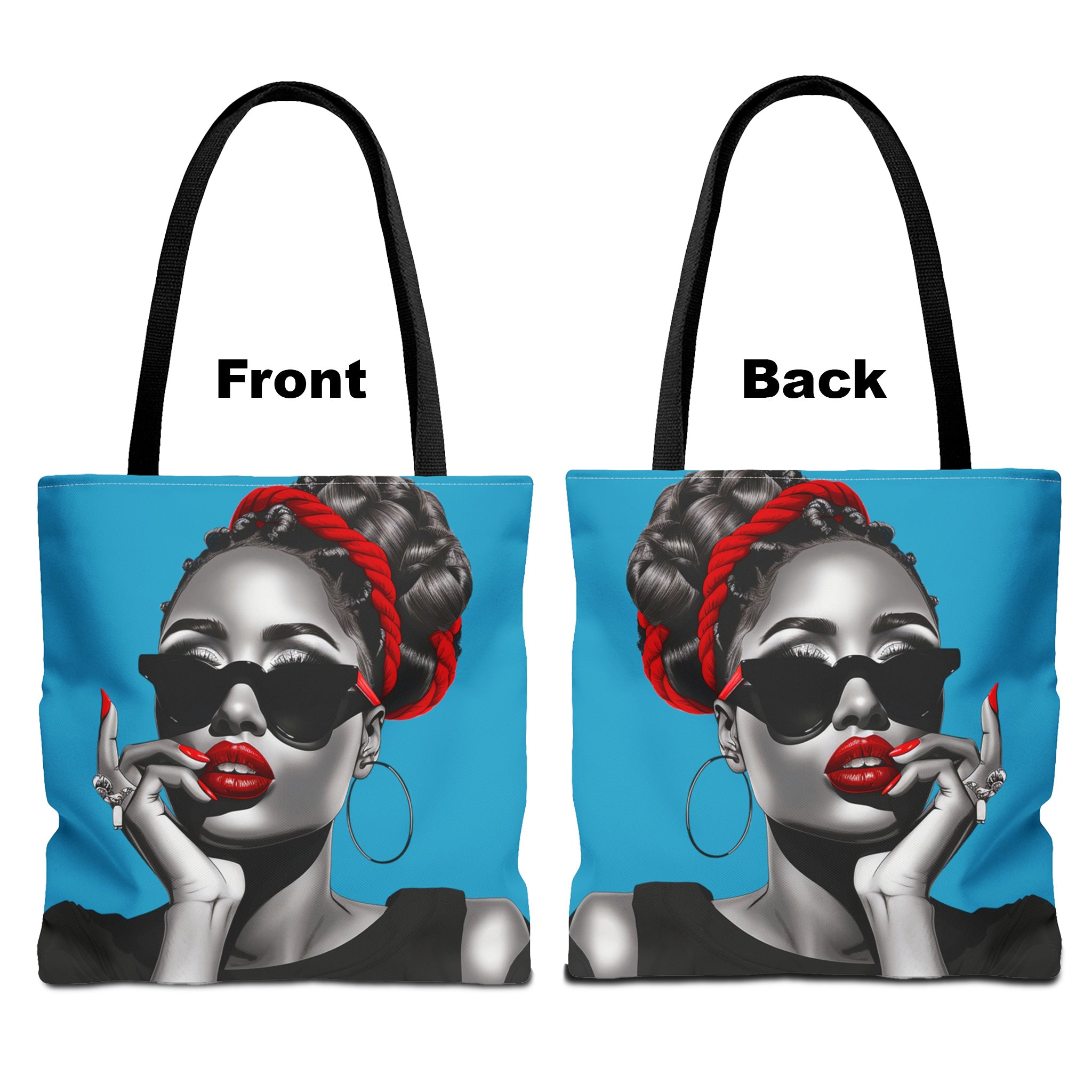 Fashionista Tote shops Bag (Black)- NEW ARRIVAL!