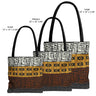 African Mud Cloth Print Tote Bag featuring an abstract African-inspired pattern. A stylish and durable bag perfect for books, shopping, and everyday essentials, celebrating Black culture and traditional African art.