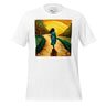 Follow the Yellow Brick Road Tee Afro Woman Tshirt in white.