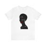Afrocentric Black Beauty tee shirt in white.