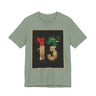 African American Black History graphic t-shirt honoring the 13th Amendment and abolition of slavery in 1865, featuring a bold freedom-inspired Afrocentric design celebrating Black culture, heritage, and Juneteenth pride.