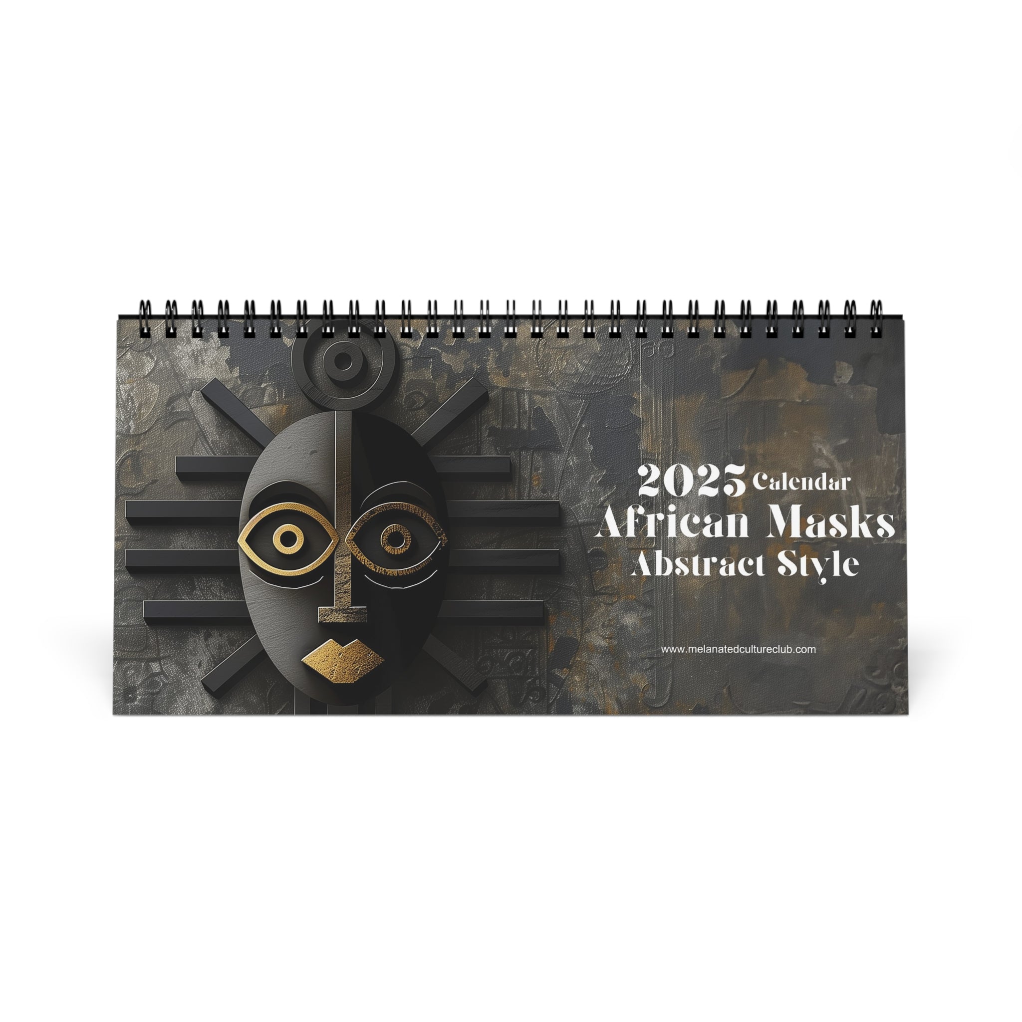 2025 African Masks  Desk Calendar