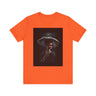 Black Woman Tee in orange.