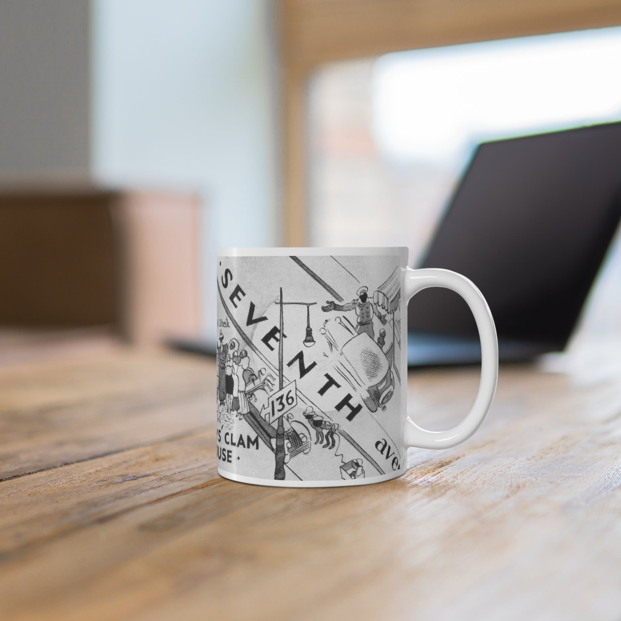 Nightclubs of Harlem Map Coffee Mug - Style 02